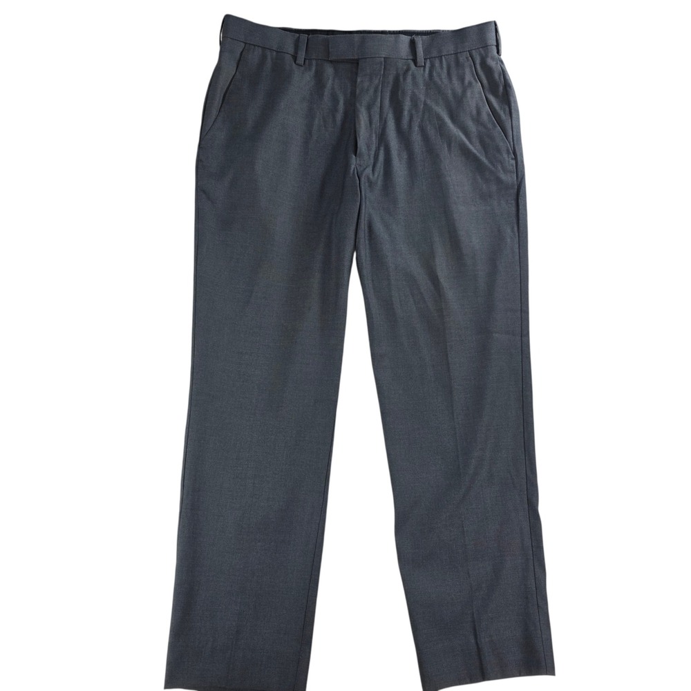 Perry Ellis‎ Portfolio City Fit Grey Dress Pants Grey 31x30 (26) Altered Mens